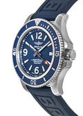  Shop Authentic Breitling Superocean 44mm Automatic Blue Dial Blue Rubber Strap Watch for Men - A17367D81C1S2 - Luxxuri