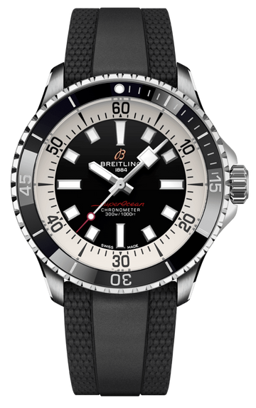  Shop Authentic Breitling Superocean Automatic 42 Black Dial Black Rubber Strap Watch for Men - A17375211B1S1 - Luxxuri