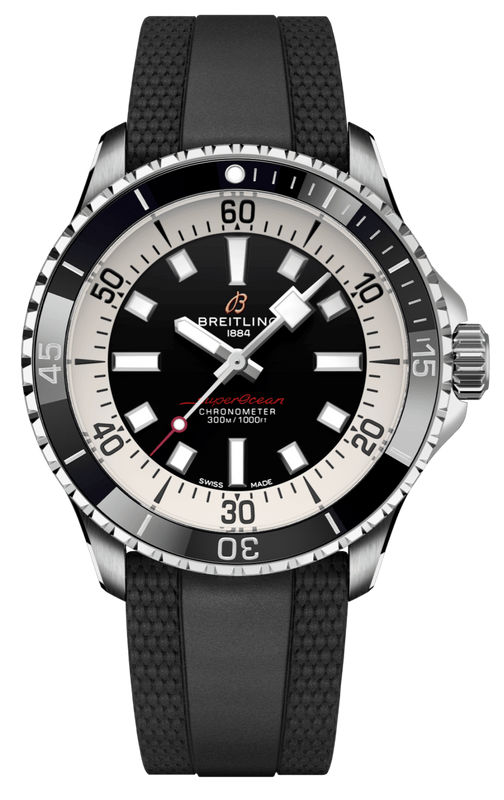  Shop Authentic Breitling Superocean Automatic 42 Black Dial Black Rubber Strap Watch for Men - A17375211B1S1 - Luxxuri