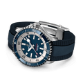  Shop Authentic Breitling Superocean Automatic 42mm Blue Dial Blue Rubber Strap Watch for Men - A17375E71C1S1 - Luxxuri