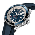  Shop Authentic Breitling Superocean Automatic 42mm Blue Dial Blue Rubber Strap Watch for Men - A17375E71C1S1 - Luxxuri