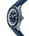  Shop Authentic Breitling Superocean Automatic 42mm Blue Dial Blue Rubber Strap Watch for Men - A17375E71C1S1 - Luxxuri