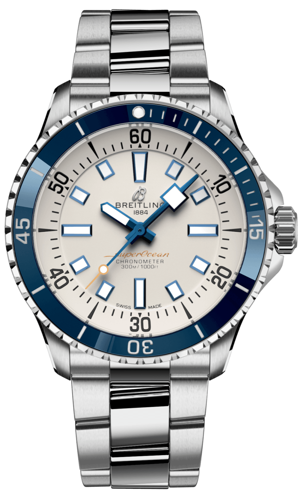  Shop Authentic Breitling Superocean Automatic 42 White Dial Green Silver Steel Strap Watch for Men - A17375E71G1A1 - Luxxuri