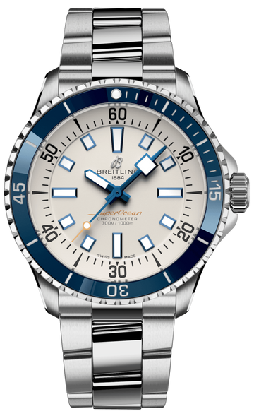  Shop Authentic Breitling Superocean Automatic 42 White Dial Green Silver Steel Strap Watch for Men - A17375E71G1A1 - Luxxuri