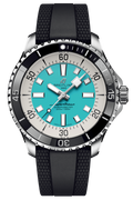 Shop Authentic Breitling Superocean Automatic 44 Turquoise Dial Black Rubber Strap Watch for Men - A17376211L2S1 - Luxxuri
