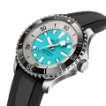  Shop Authentic Breitling Superocean Automatic 44 Turquoise Dial Black Rubber Strap Watch for Men - A17376211L2S1 - Luxxuri