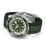  Shop Authentic Breitling Superocean Automatic 44 Green Dial Green Rubber Strap Watch for Men - A17376A31L1S1 - Luxxuri