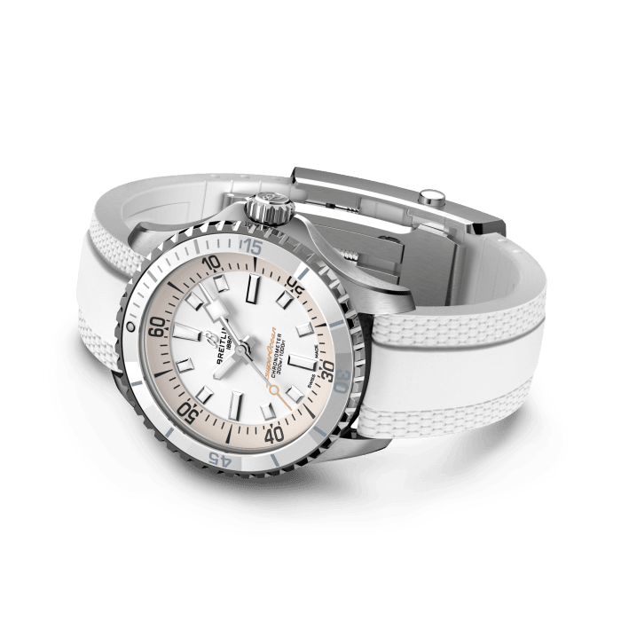 Shop Authentic Breitling Superocean Automatic 36 White Dial White Rubber Strap Watch for Men - A17377211A1S1 - Luxxuri