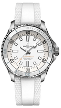  Shop Authentic Breitling Superocean Automatic 36 White Dial White Rubber Strap Watch for Men - A17377211A1S1 - Luxxuri