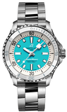  Shop Authentic Breitling Superocean Automatic 36 Turquoise Dial Silver Steel Strap Watch for Men - A17377211C1A1 - Luxxuri