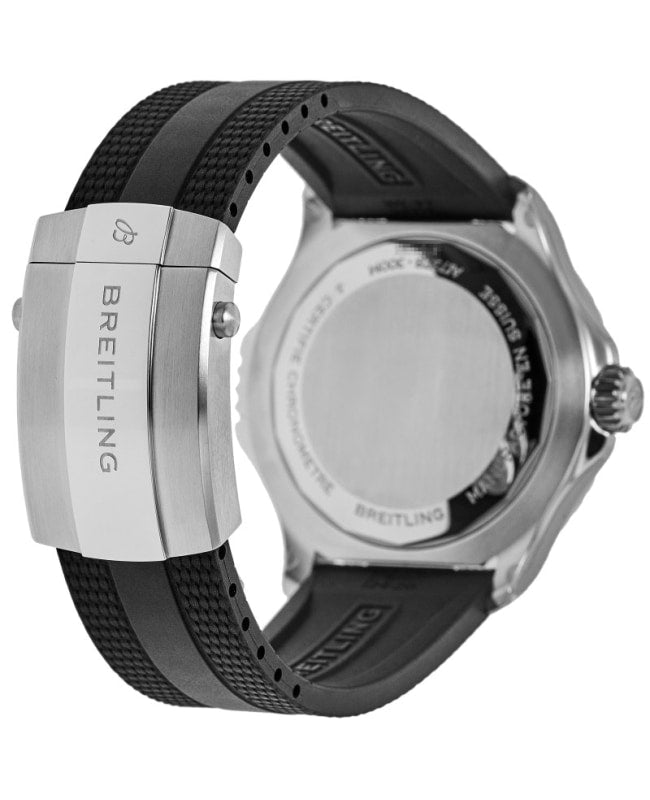  Shop Authentic Breitling Superocean Automatic 46 Black Dial Black Rubber Strap Watch for Men - A17378211B1S1 - Luxxuri