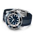  Shop Authentic Breitling Superocean Automatic 46 Blue Dial Blue Rubber Strap Watch for Men - A17378E71C1S1 - Luxxuri