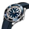 Shop Authentic Breitling Superocean Automatic 46 Blue Dial Blue Rubber Strap Watch for Men - A17378E71C1S1 - Luxxuri
