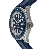  Shop Authentic Breitling Superocean Automatic 46 Blue Dial Blue Rubber Strap Watch for Men - A17378E71C1S1 - Luxxuri
