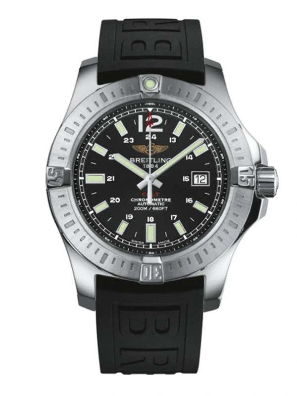  Shop Authentic Breitling Colt Automatic 44mm Black Dial Rubber Strap Mens Watch - A1738811/BD44/152S - Luxxuri