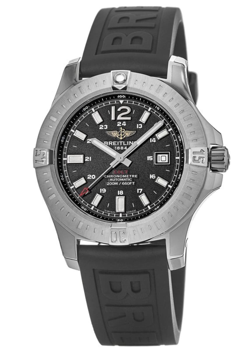  Shop Authentic Breitling Colt Automatic 44mm Black Dial Rubber Strap Mens Watch - A1738811/BD44/152S - Luxxuri