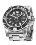  Shop Authentic Breitling Superocean II 44mm Black Dial Black Steel Strap Watch for Men - A17392D71B1A1 - Luxxuri