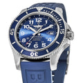  Shop Authentic Breitling Superocean II 44mm Blue Dial Blue Rubber Strap Watch for Men - A17392D8/C910/158S/A20SS.1 - Luxxuri