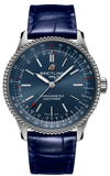 Shop Authentic Breitling Navitimer Automatic 35 Blue Dial Blue Leather Strap Watch for Men - A17395161C1P1 - Luxxuri