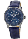  Shop Authentic Breitling Navitimer Automatic 35 Blue Dial Blue Leather Strap Watch for Men - A17395161C1P1 - Luxxuri