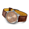 Breitling Navitimer Automatic 35 Brown Dial Brown Leather Strap Watch for Men - A17395201K1P1