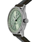  Shop Authentic Breitling Navitimer Automatic 35 Green Dial Green Leather Strap Watch for Women - A17395361L1P1 - Luxxuri