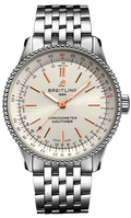 Breitling Navitimer Automatic 35 White Dial Silver Steel Strap Watch for Men - A17395F41G1A1