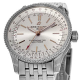  Shop Authentic Breitling Navitimer Automatic 35 White Dial Silver Steel Strap Watch for Men - A17395F41G1A1 - Luxxuri