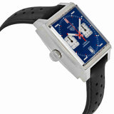 Shop Authentic Tag Heuer Monaco Automatic Chronograph Blue Dial Black Leather Strap Watch for Men - CAW211P.FC6356 - Luxxuri
