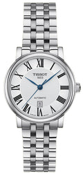  Shop Authentic Tissot T Classic Carson Premium Automatic Lady Silver Dial Silver Steel Strap Watch for Women - T122.207.11.033.00 - Luxxuri