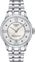  Shop Authentic Tissot Chemin Des Tourelles Powermatic 80 Rubies Mother of Pearl Dial Silver Steel Strap Watch For Women - T099.207.11.113.00 - Luxxuri