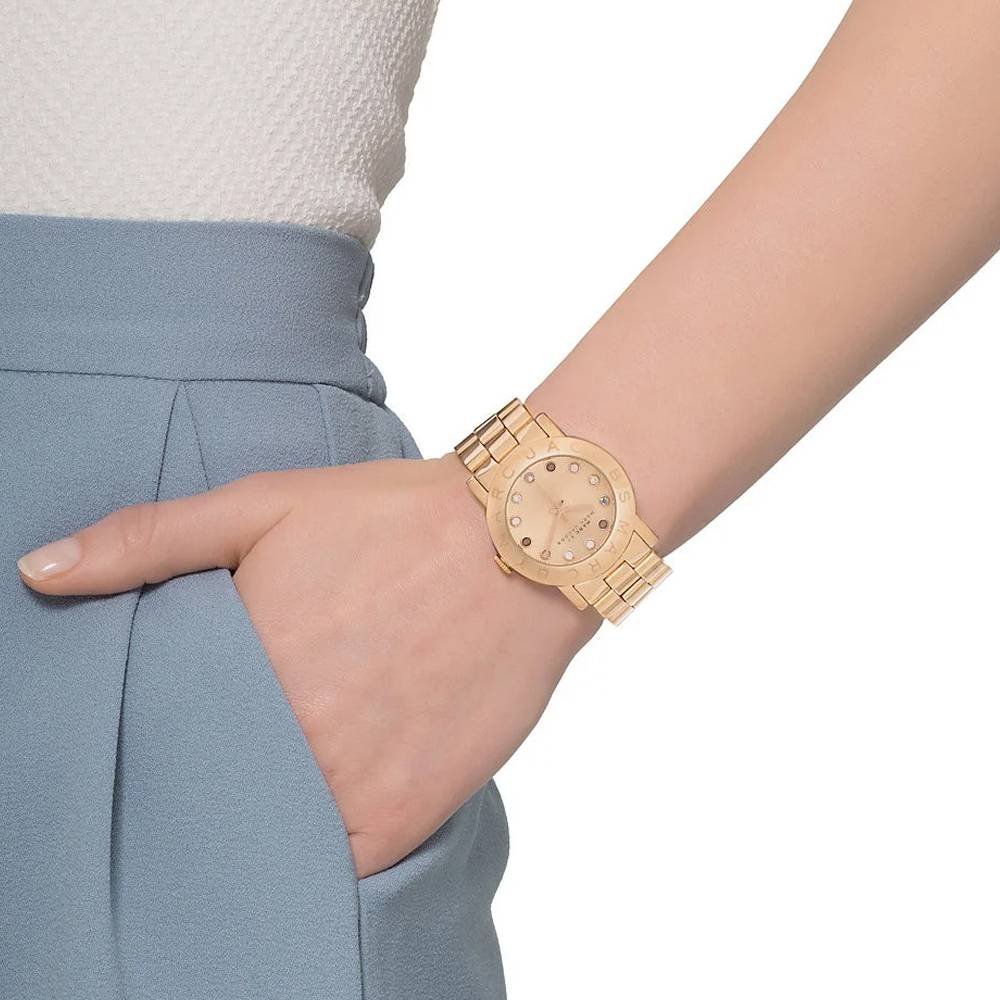  Shop Authentic Marc Jacobs Amy Dexter Rose Gold Dial Rose Gold Steel Strap Watch for Women - MBM3216 - Luxxuri