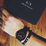  Shop Authentic Armani Exchange Nico Analog Black Dial Black Steel Strap Watch For Men - AX7102 - Luxxuri