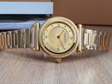  Shop Authentic Versace V-Motif Gold Dial Gold Steel Strap Watch for Women - VERE00618 - Luxxuri