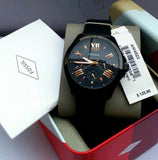  Shop Authentic Fossil Cecile Multifunction Black Dial Black Leather Strap Watch for Men - AM4523 - Luxxuri