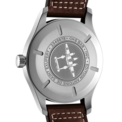  Shop Authentic IWC Pilot's Watch Mark XVII Edition "Antoine De Saint Exupery" Brown Dial Brown Leather Strap Watch for Men - IW327003 - Luxxuri