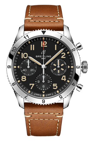  Shop Authentic Breitling Avi Chronograph 42 P-51 Mustang Black Dial Brown Leather Strap Watch for Men - A233803A1B1X1 - Luxxuri