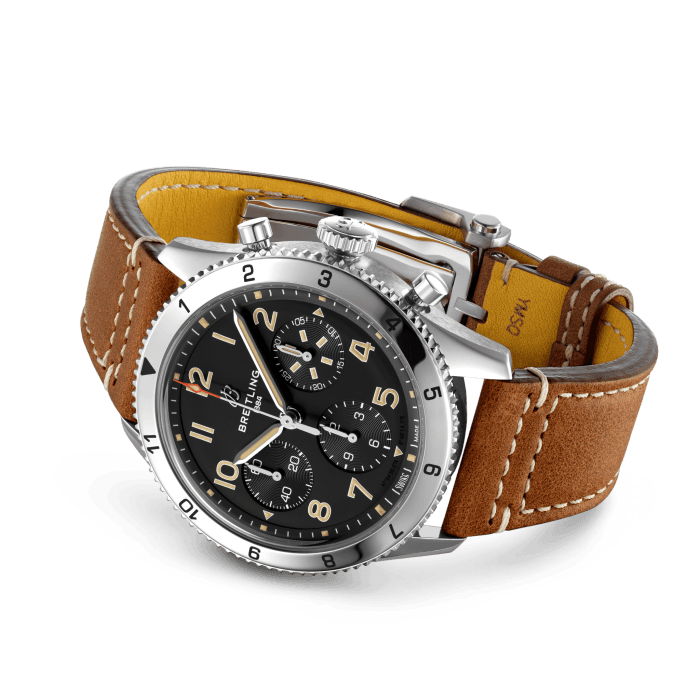  Shop Authentic Breitling Avi Chronograph 42 P-51 Mustang Black Dial Brown Leather Strap Watch for Men - A233803A1B1X1 - Luxxuri