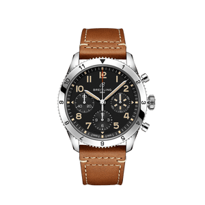  Shop Authentic Breitling Avi Chronograph 42 P-51 Mustang Black Dial Brown Leather Strap Watch for Men - A233803A1B1X1 - Luxxuri