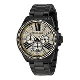  Shop Authentic Michael Kors Wren Chronograph Gold Dial Black Steel Strap Watch for Women - MK5961 - Luxxuri