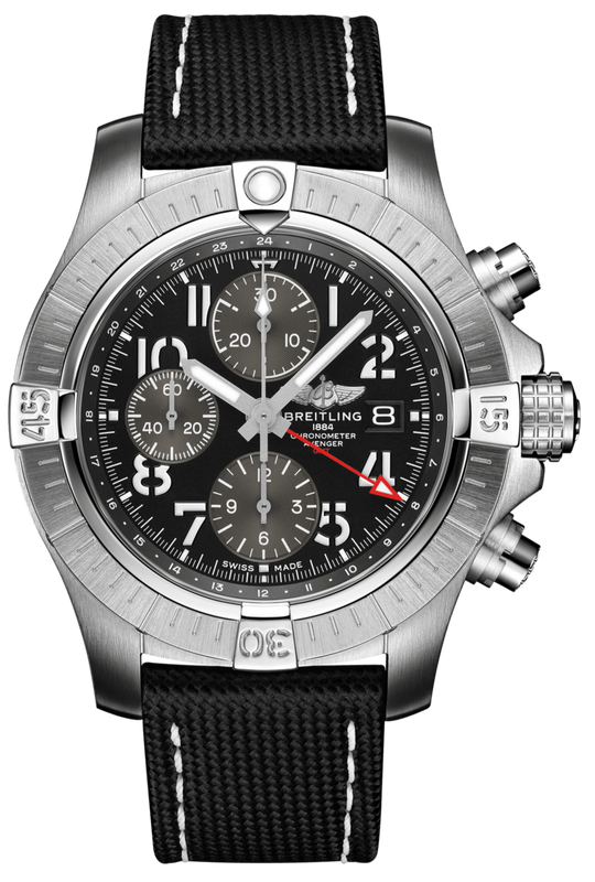  Shop Authentic Breitling Avenger B01 Chronograph GMT Black Dial Black Nylon Strap Watch for Men - A24315101B1X1 - Luxxuri
