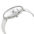  Shop Authentic Calvin Klein Full Moon White Dial White Leather Strap Watch for Women - K8Y231L6 - Luxxuri