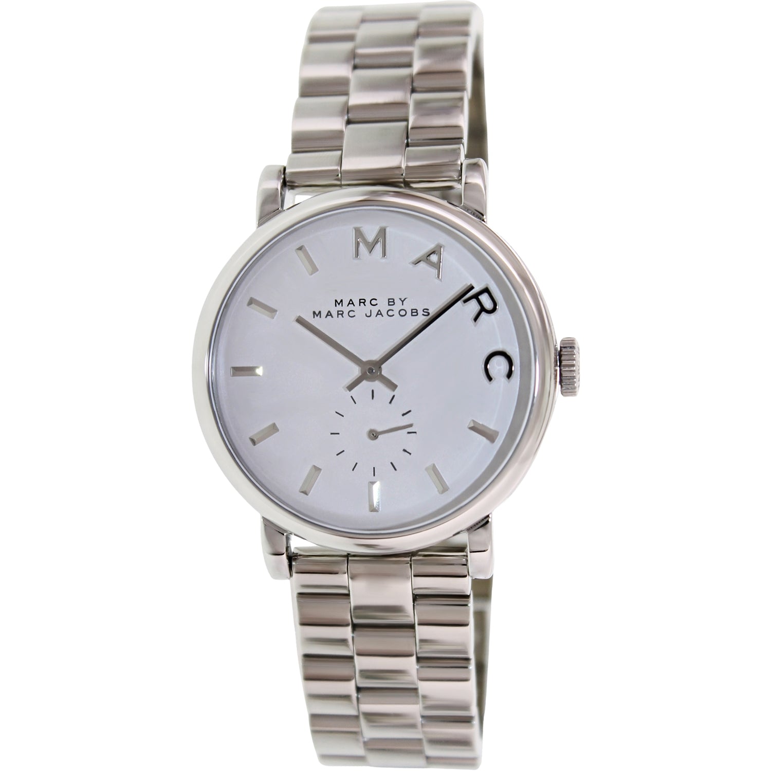  Shop Authentic Marc Jacobs Baker White Dial Silver Steel Strap Watch for Women - MBM3242 - Luxxuri