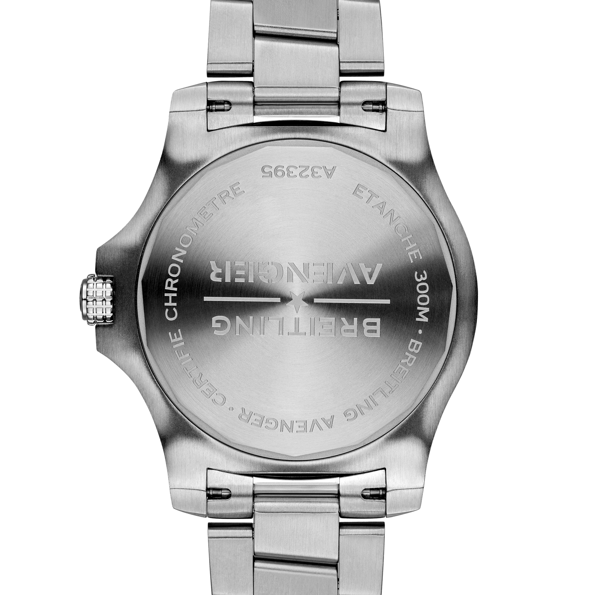 Breitling Avenger Automatic GMT 45 Blue Dial Silver Steel Strap Watch for Men - A32395101C1A1