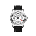 Breitling Avenger Automatic GMT 43 White Dial Black Nylon Strap Watch for Men - A32397101A1X1
