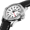 Breitling Avenger Automatic GMT 43 White Dial Black Nylon Strap Watch for Men - A32397101A1X1