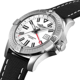  Shop Authentic Breitling Avenger Automatic GMT 43 White Dial Black Nylon Strap Watch for Men - A32397101A1X1 - Luxxuri