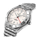  Shop Authentic Breitling Chronomat GMT 40 White Dial Silver Steel Strap Watch for Men - A32398101A1A1 - Luxxuri