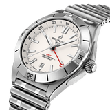  Shop Authentic Breitling Chronomat GMT 40 White Dial Silver Steel Strap Watch for Men - A32398101A1A1 - Luxxuri
