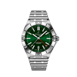  Shop Authentic Breitling Chronomat GMT 40 Green Dial Silver Steel Strap Watch for Men - A32398101L1A1 - Luxxuri